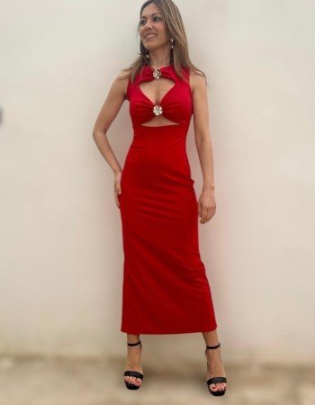 Vestido Julieta rojo.