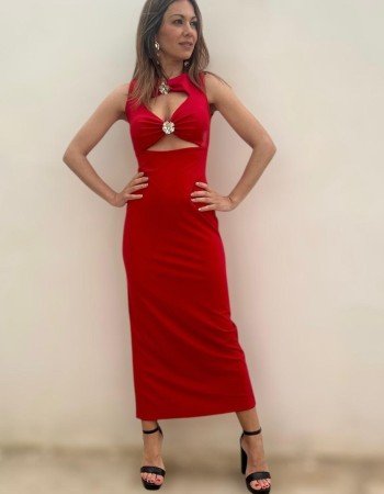 Vestido Julieta rojo.