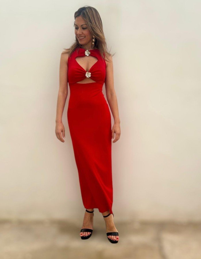 Vestido Julieta rojo. Vestido Julieta rojo.