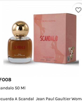 Perfume scandalo.