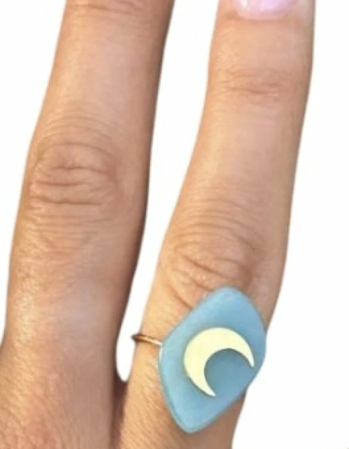 Anillo turquesa luna. Anillo turquesa luna.