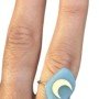 Anillo turquesa  luna.