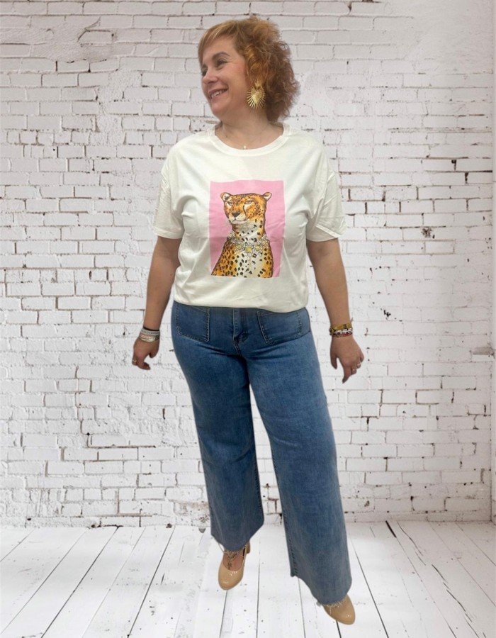 CAMISETA TIGRE ROSA