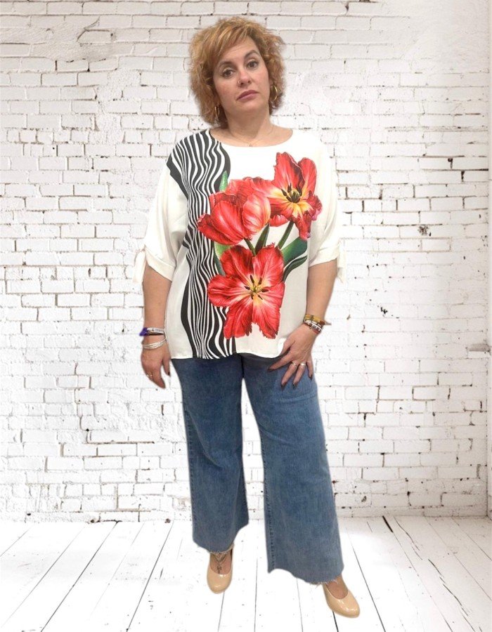 BLUSA  FLORES