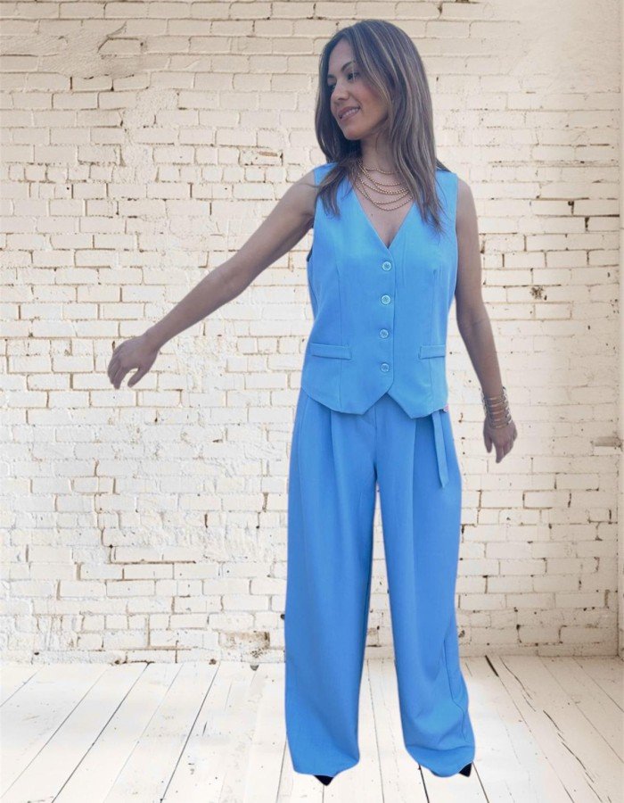 CONJUNTO LUISA  AZUL